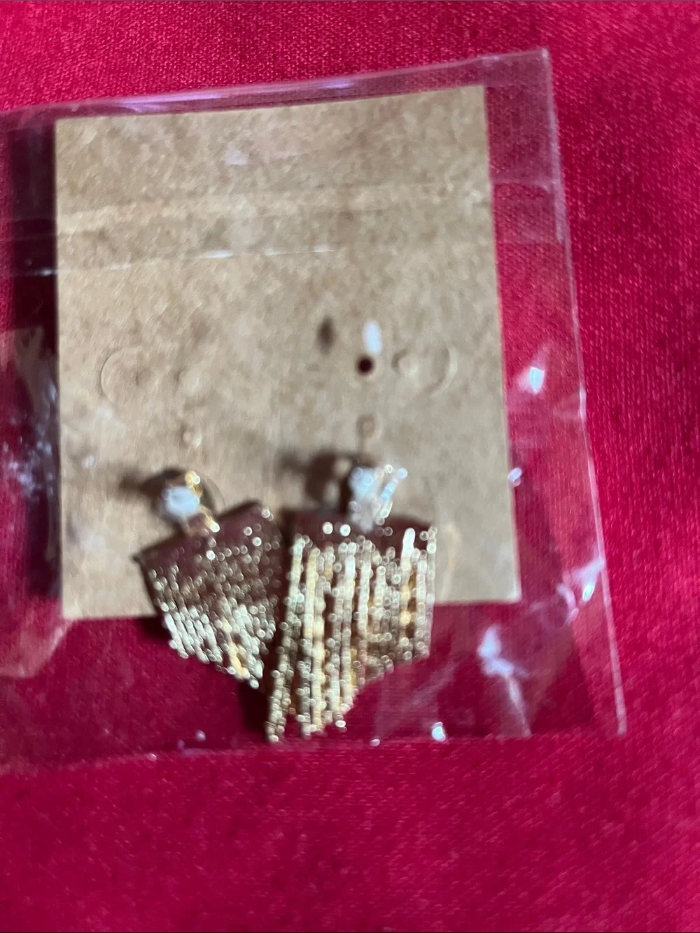 Gold Fringe Drop Earrings – Women Jewelry